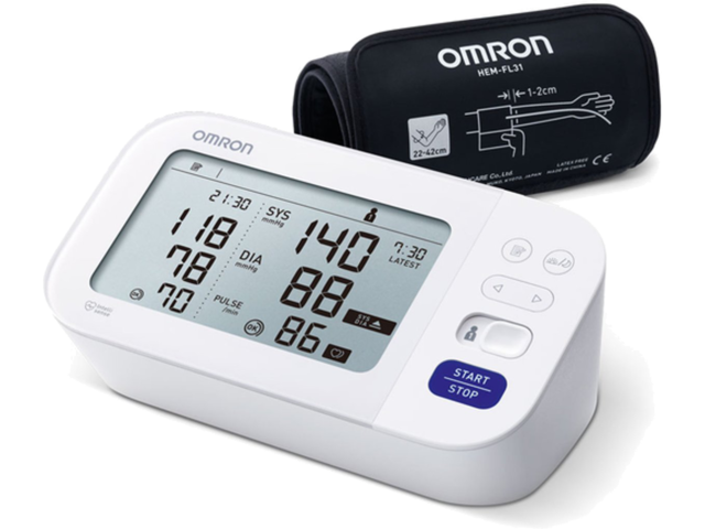 OMRON M6 Comfort Intellisense felkaros vérnyomásmérő AFib üzemmóddal